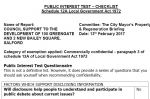 Confidential Salford Council Report